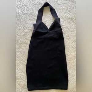House of Fields Halter Mini Dress. Black. Size M